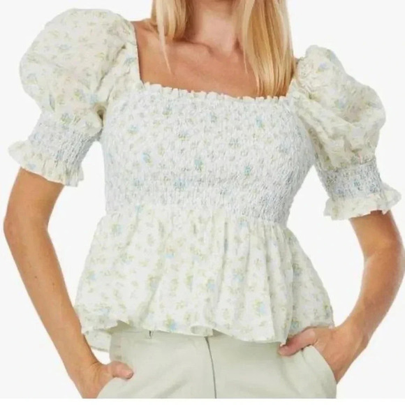 NWT English Factory Floral Smocked Top - Size 3X - Picture 1 of 6